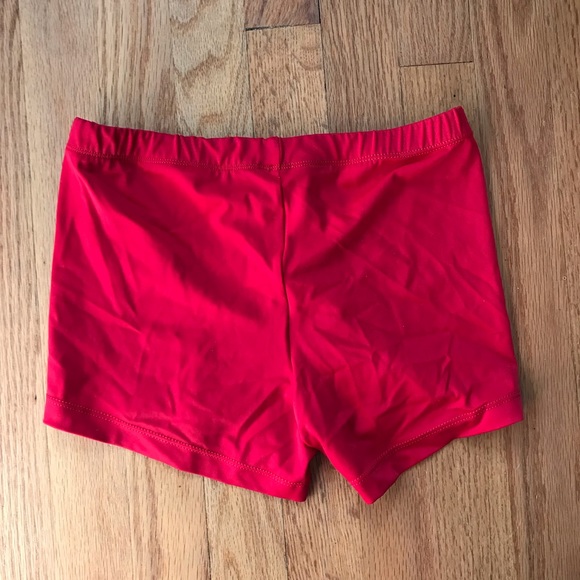 Red Dance Shorts - Picture 3 of 5